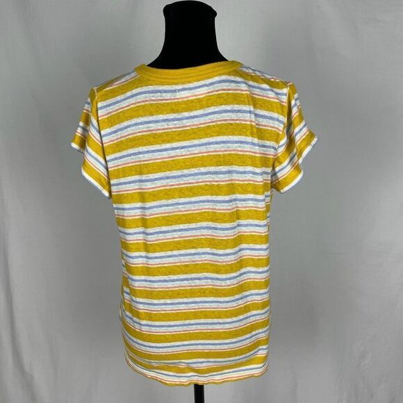 Madewell The Perfect Tee Upson Stripe Baby Tee Shirt - Women’s L - Picture 4 of 6